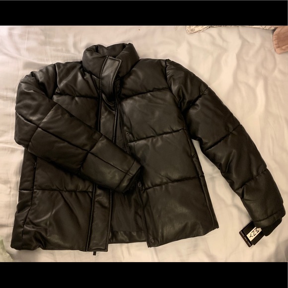 marc new york leather puffer